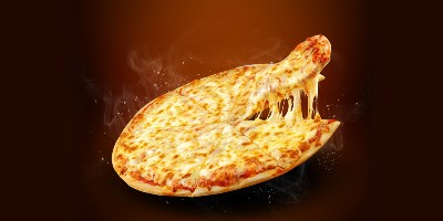 Pizza mit Käserand